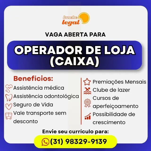 Operador de loja / caixa