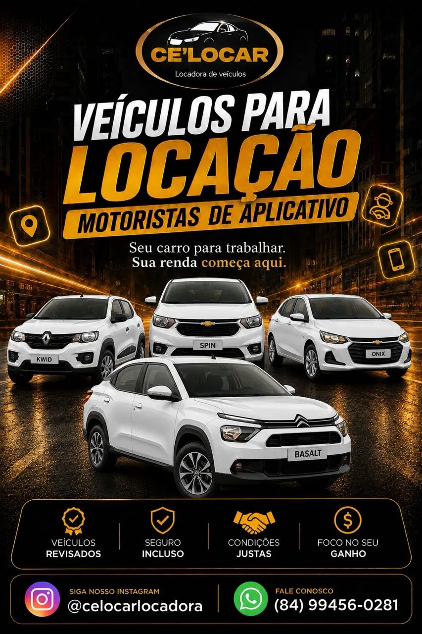 LOCAÇÃO DE CARRO PARA UBER
