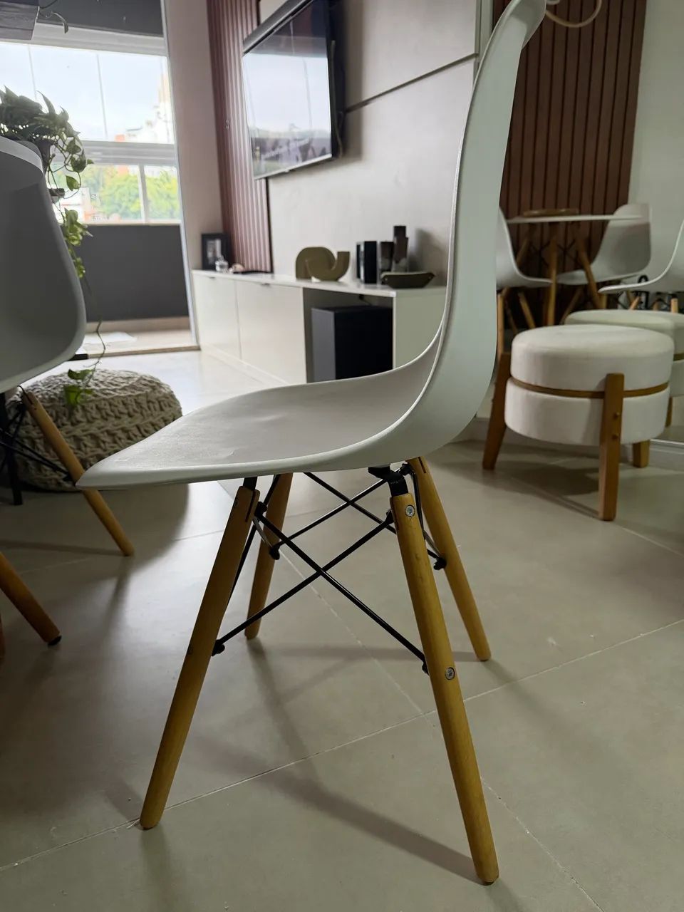 4 cadeiras charles eames