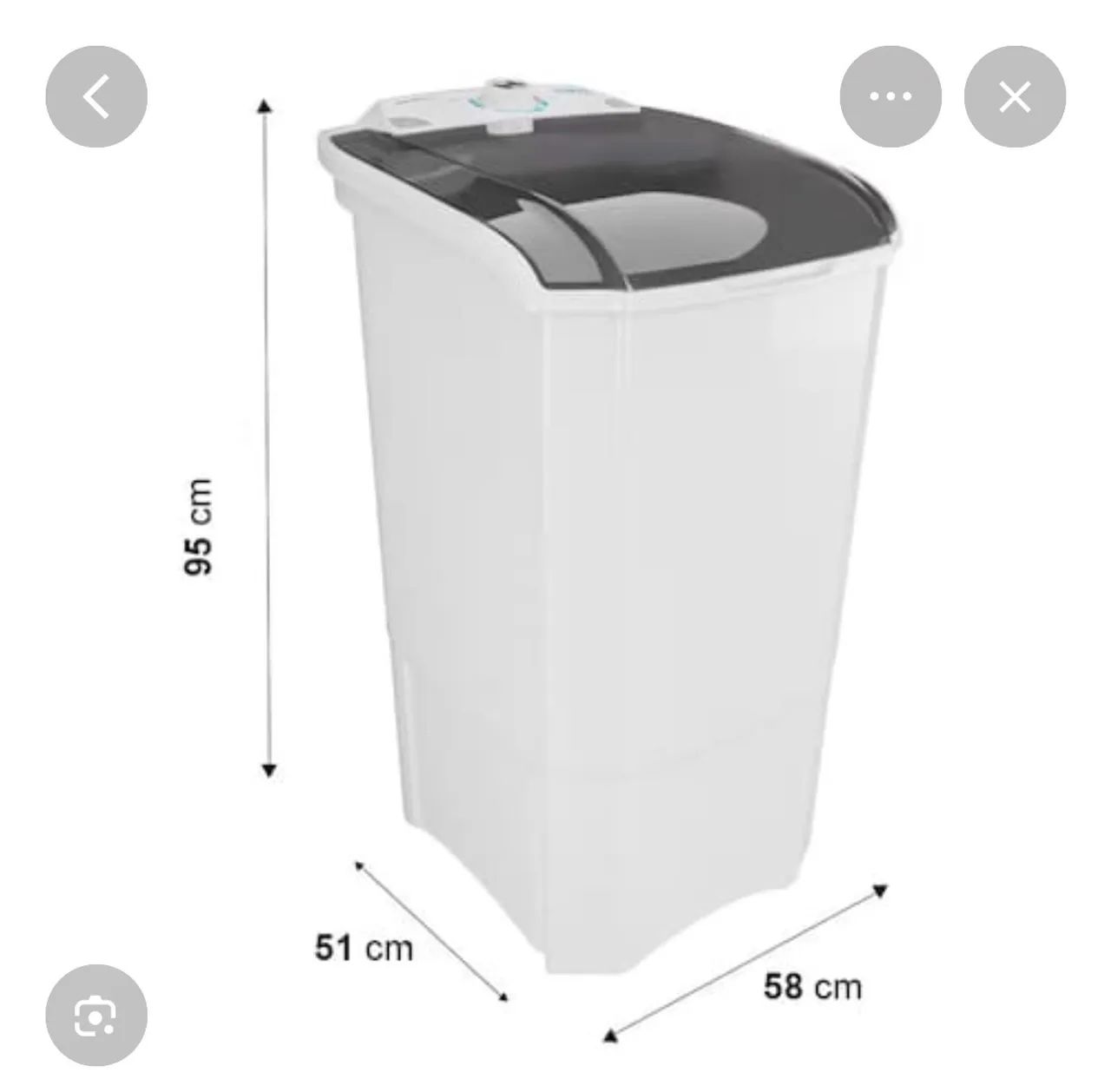 Tanquinho semiautomática 