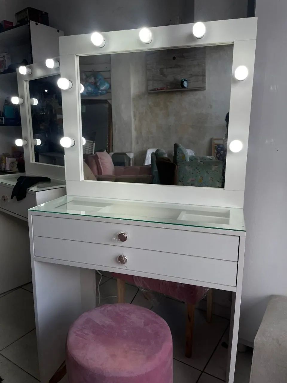 PENTEADEIRA CAMARIM COM 2 GAVETAS 100% MDF - Foto 2