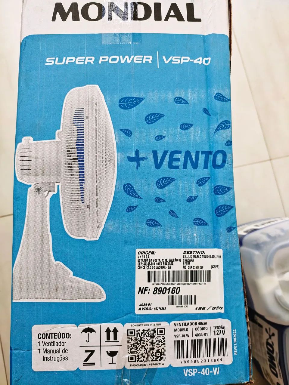 Ventilador Mondial Lacrado 40cm - Foto 2
