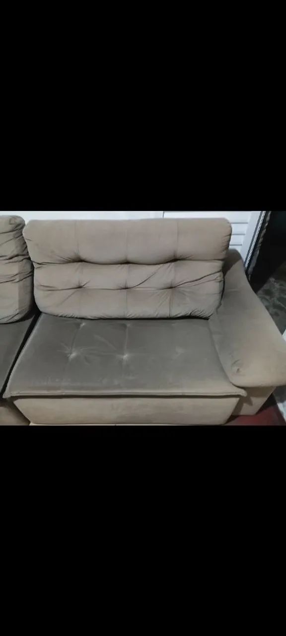 Vende se sofa retrátil 2.70 comprimento 1.80 aberto confortável top  - Foto 4