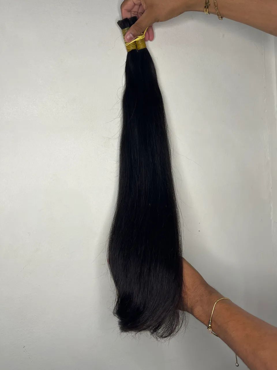 Cabelo 100% humano liso 65cm - Foto 3