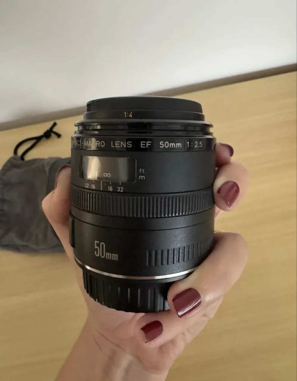 Canon Ef 50mm F/2.5 Compact Macro Lente Profissional - Acessórios
