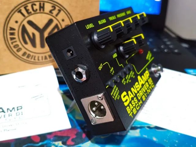 ベース SansAmp BASS D DI Pedal Bass Driver Sansamp Di V2 Novo S/uso Na Caixa Tech 21