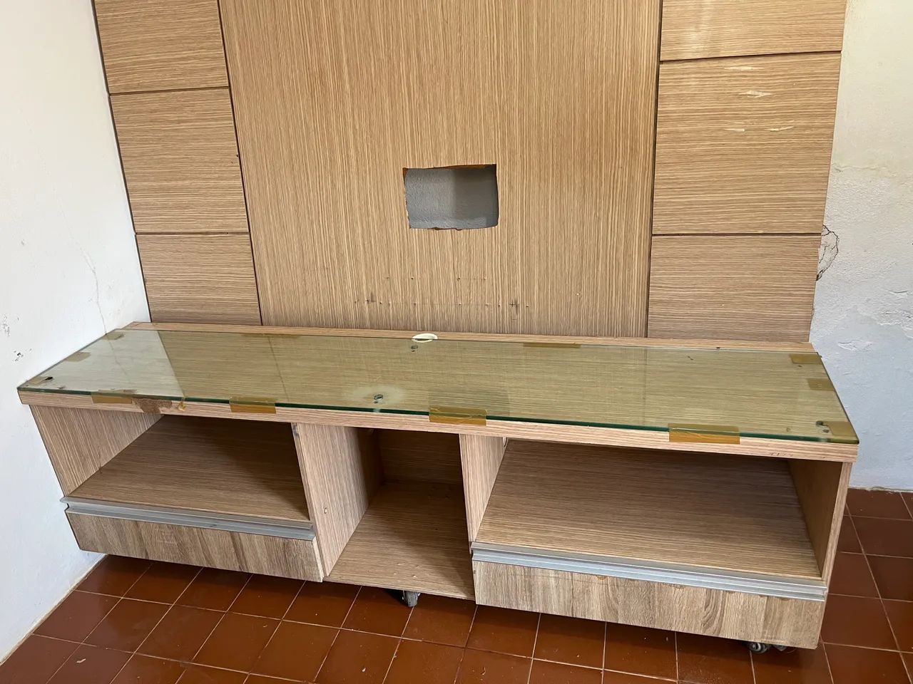 Painel e raque para tb
