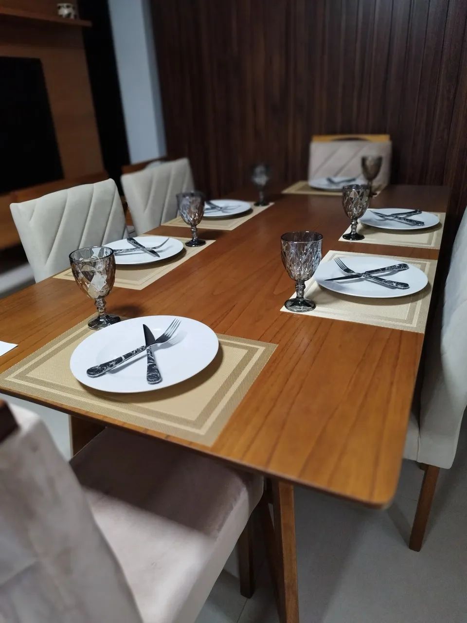 Mesa de Jantar com tampo Madeira 2.00x1.00 06 cadeiras  - Foto 5