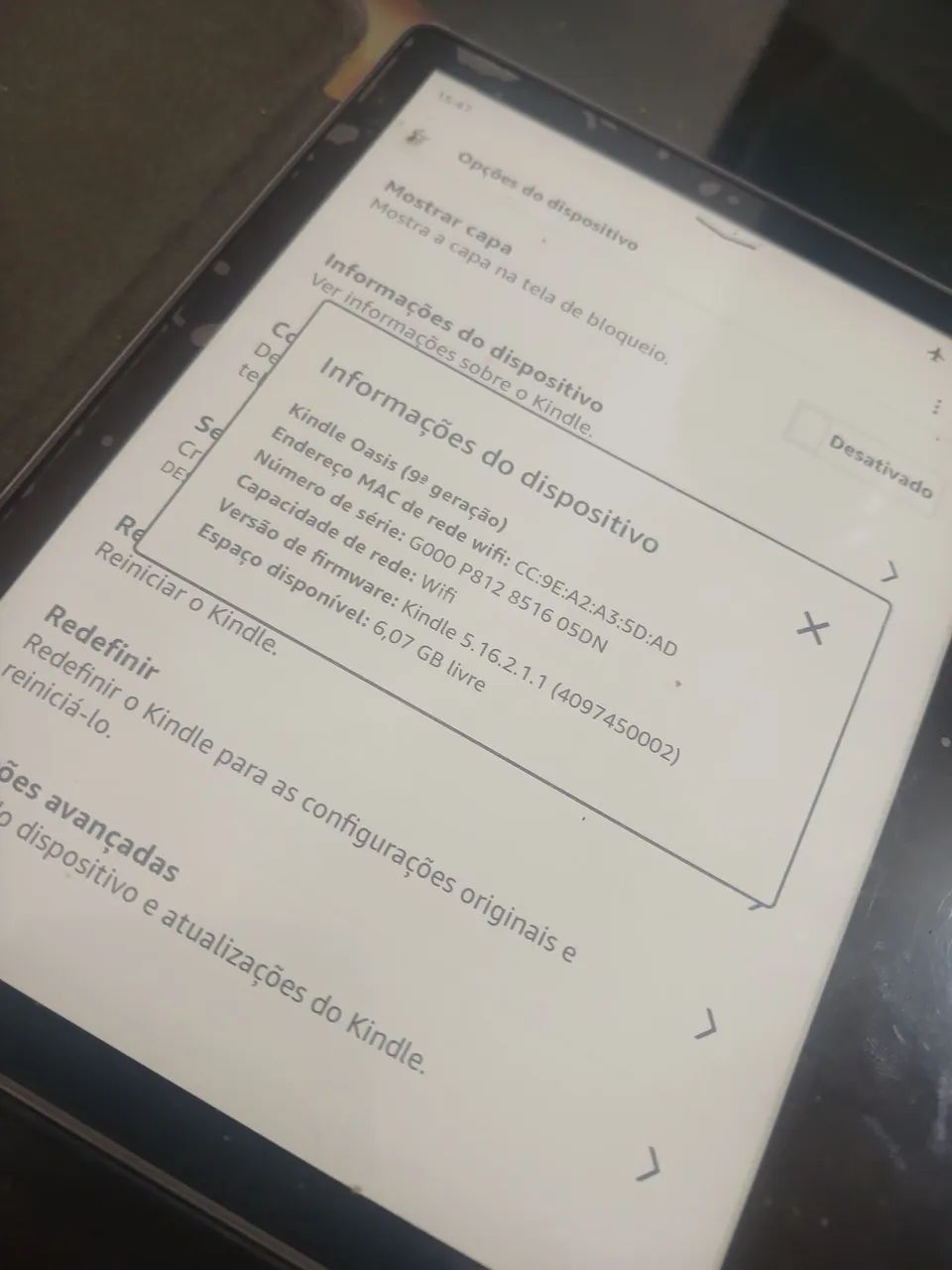 Kindle Oasis - 9a Geração - 8GB - Foto 4