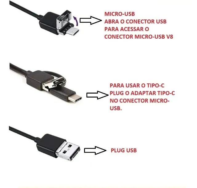 Câmera Inspeção Sonda Endoscópica - Foto 4