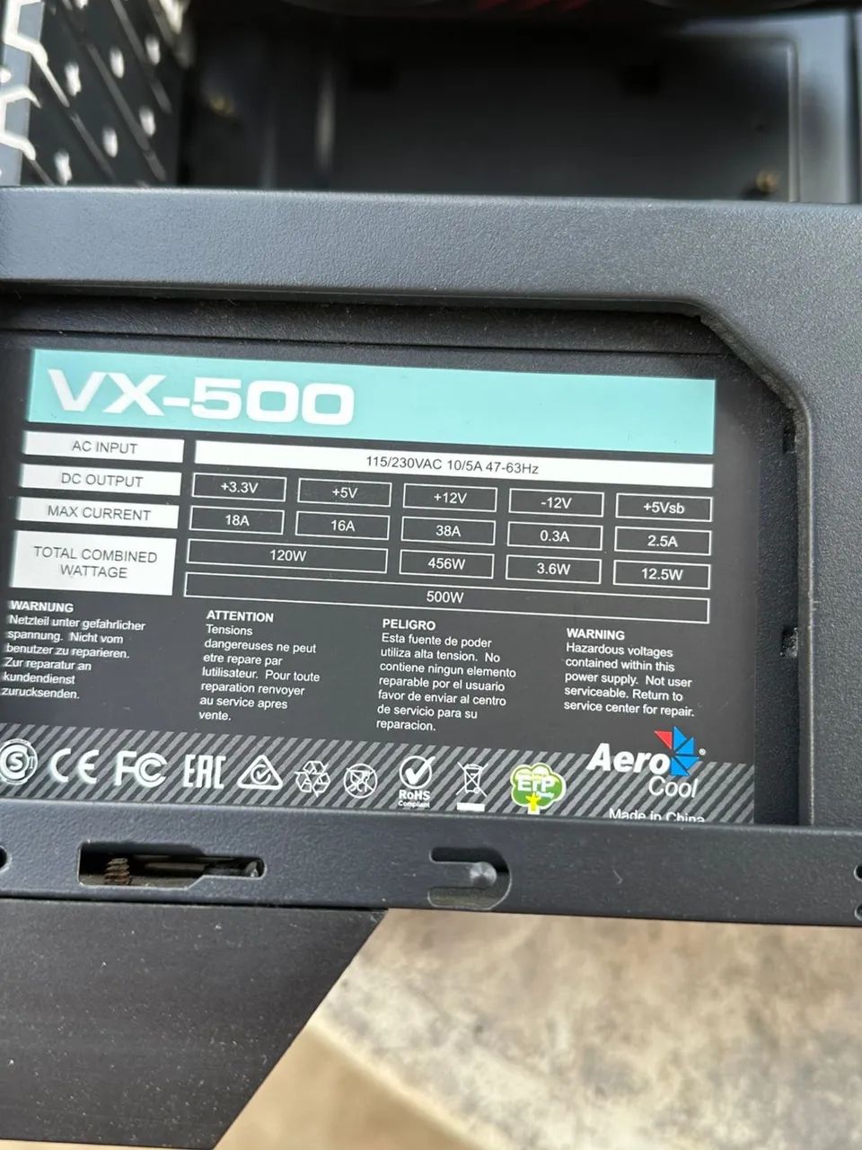 PC Gamer Intel com Placa de Vídeo Galax, 16GB RAM, Gabinete Aerocool - Foto 3