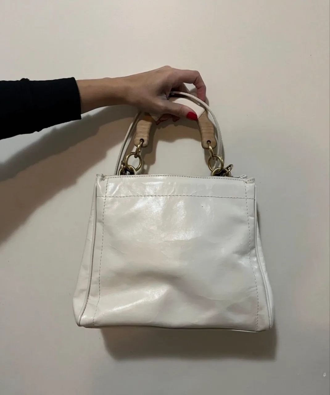 bolsa schutz believe tote off white  - Foto 2
