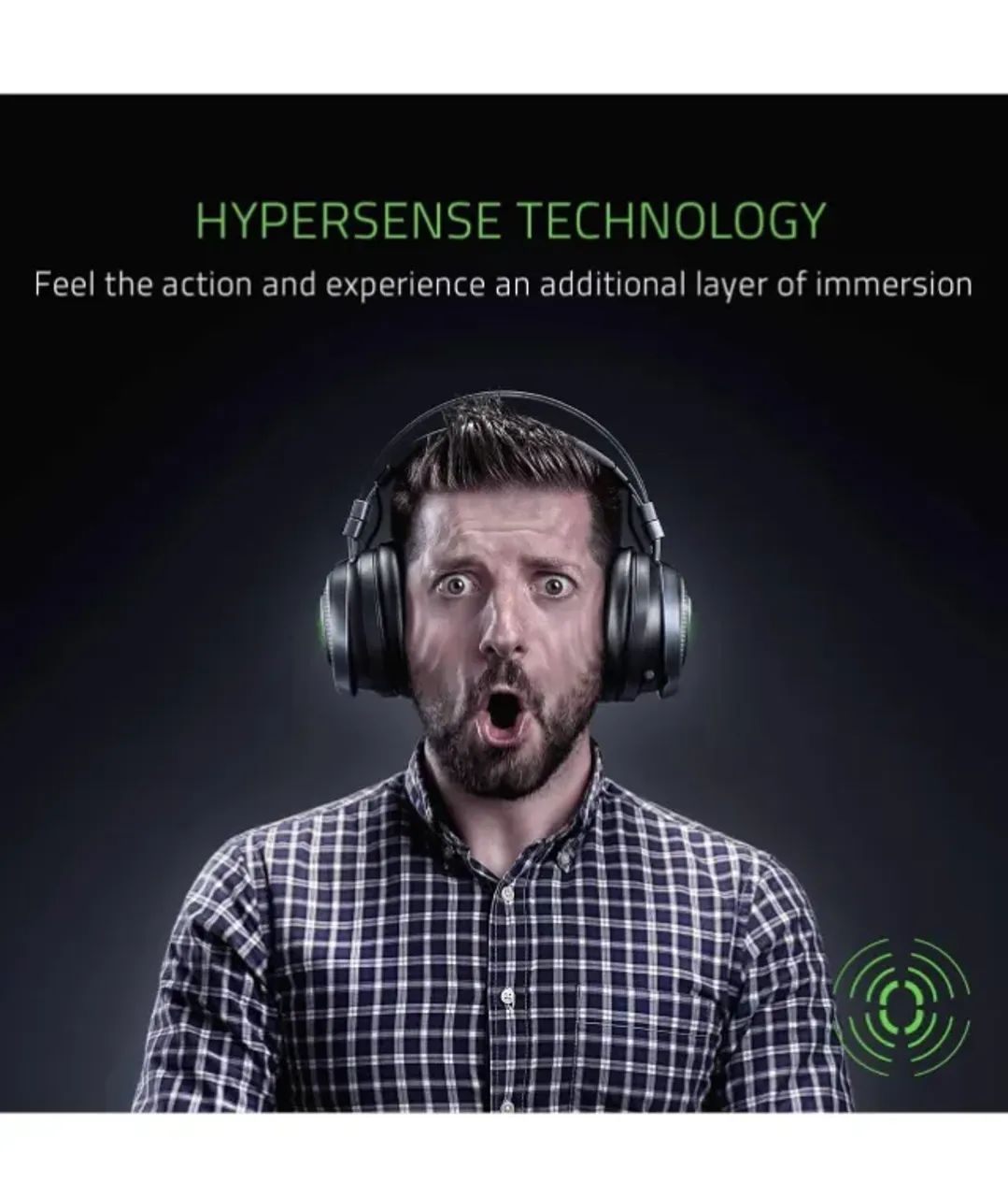 Razer Nari Ultimate - gamer com Haptic único dono