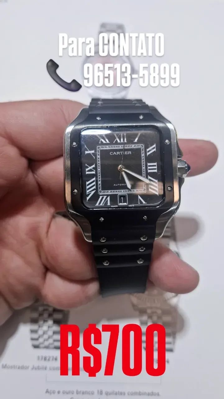 Relógio CARTIER SANTOS DUMONT 40 MM - AUTOMÁTICO 