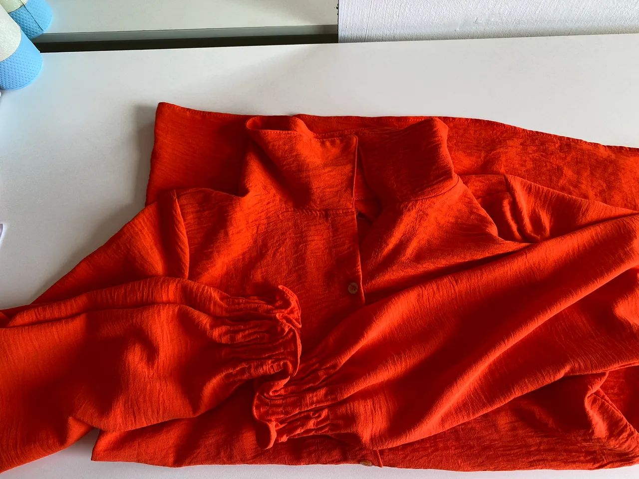 Blusa laranja com manga longa - Foto 5