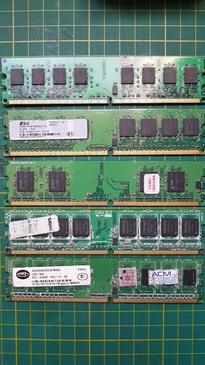 Memória RAM diversas DDR2