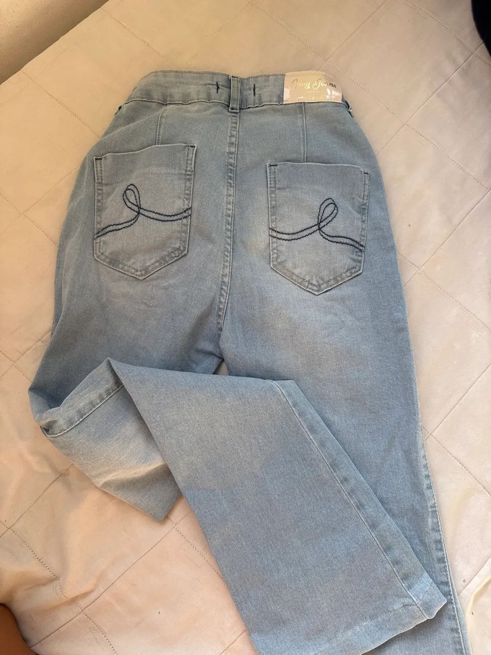 Calça flare jeans clara  - Foto 2