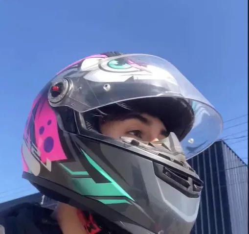 Capacete Ls2 tribal rosa - Foto 3