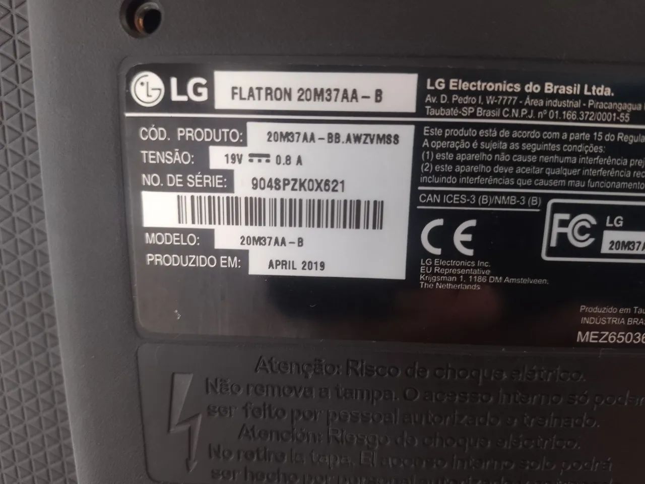 Monitor Led LG 20 Polegadas Sem HDMI  - Foto 4