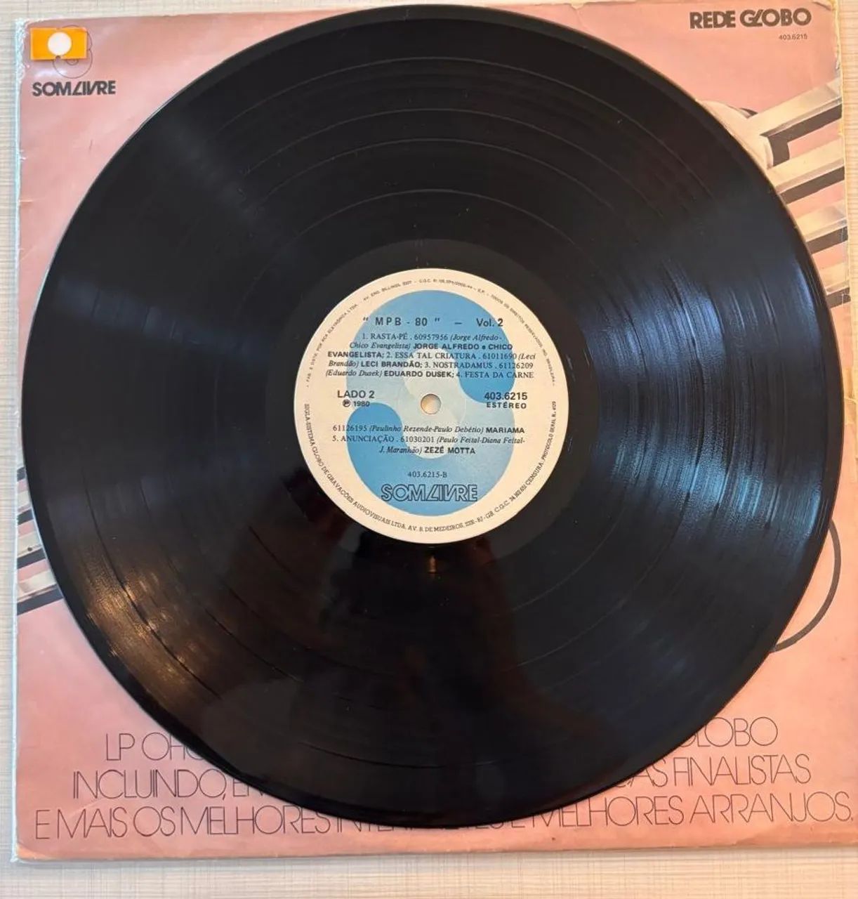 Disco de Vinil/LP - MPB 80 Vol.2 1980 - Foto 4