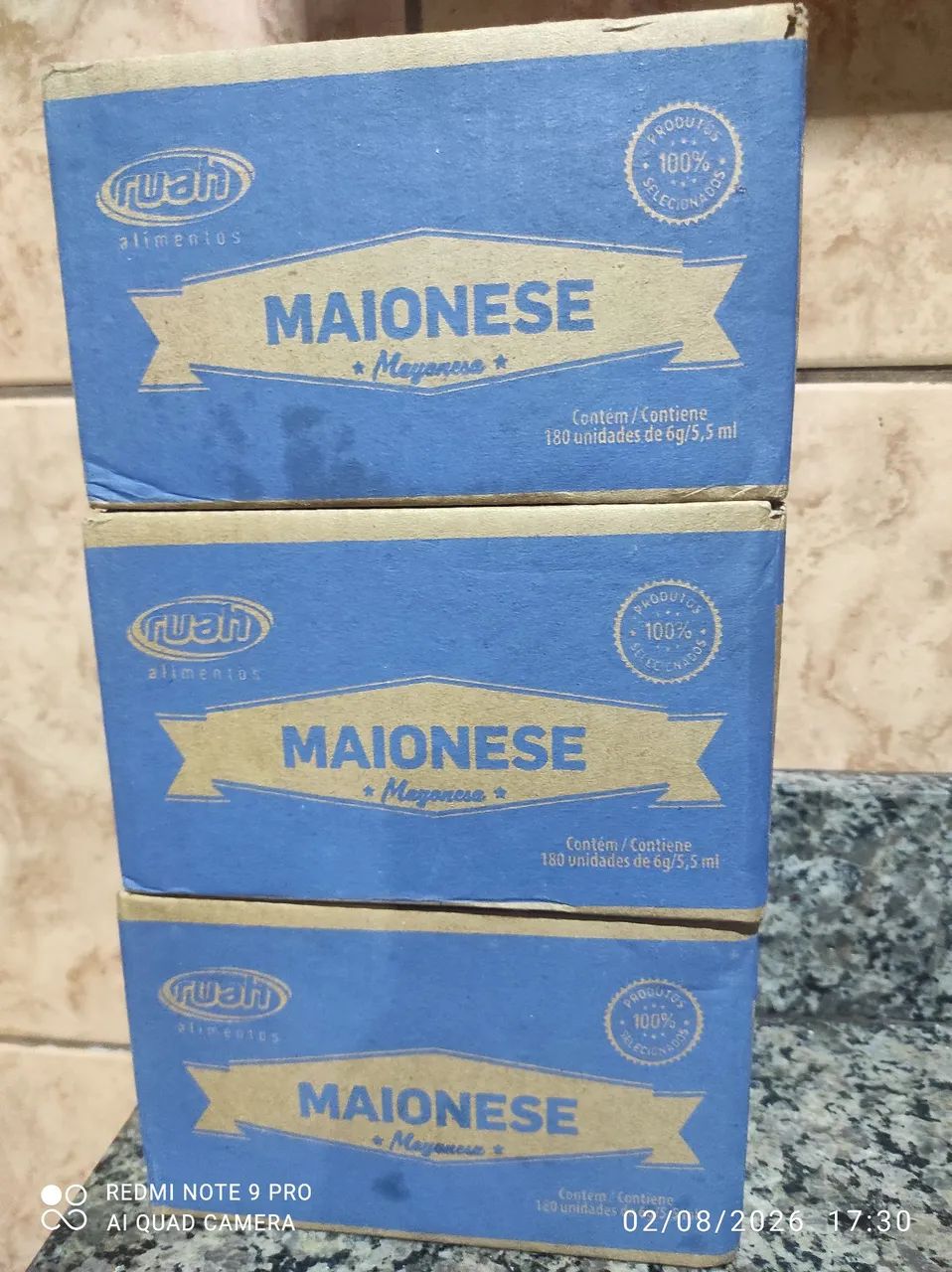 11 Caixas de maionese, chechup e mostarda 