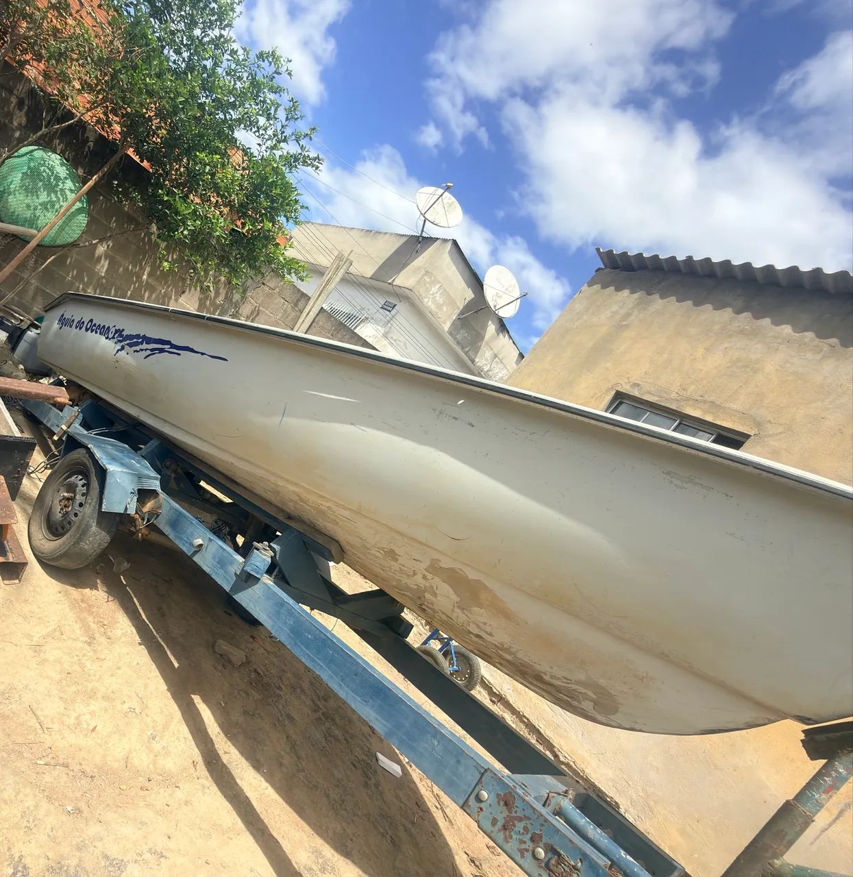 Vendo lancha com moto 15 YAMAHA  - Foto 5