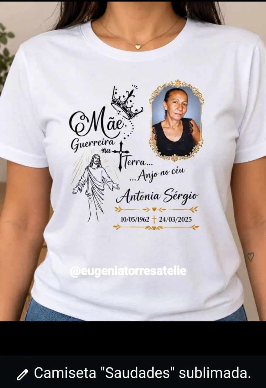 Camiseta saudades eternas 