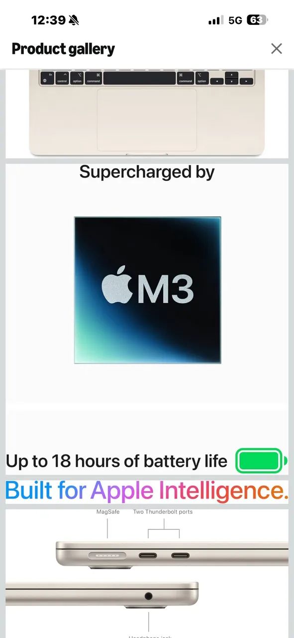 MacBook Air 13-inch Laptop with M3 chip - Foto 3