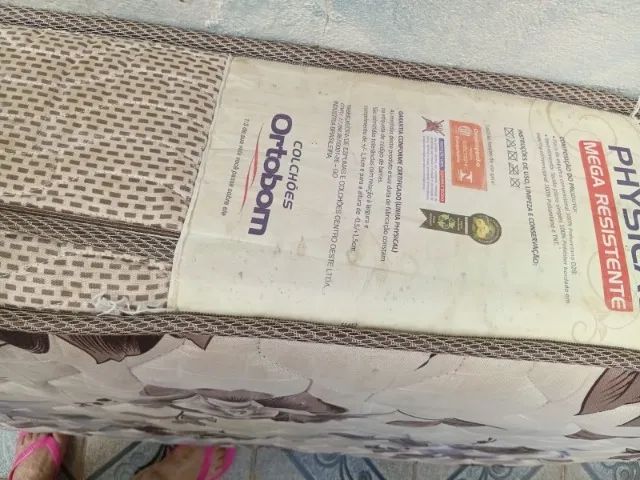 VENDO COLCHÃO SOLTEIRO SEMI-ORTOPÉDICO ORTOBOM  - Foto 4