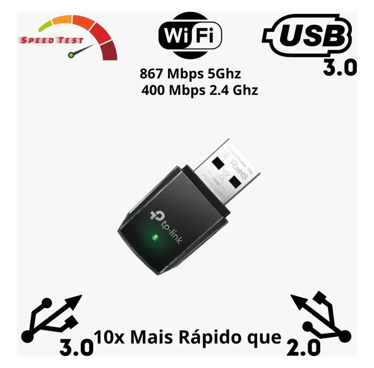 Adaptador Wi-Fi TP LINK - Foto 3