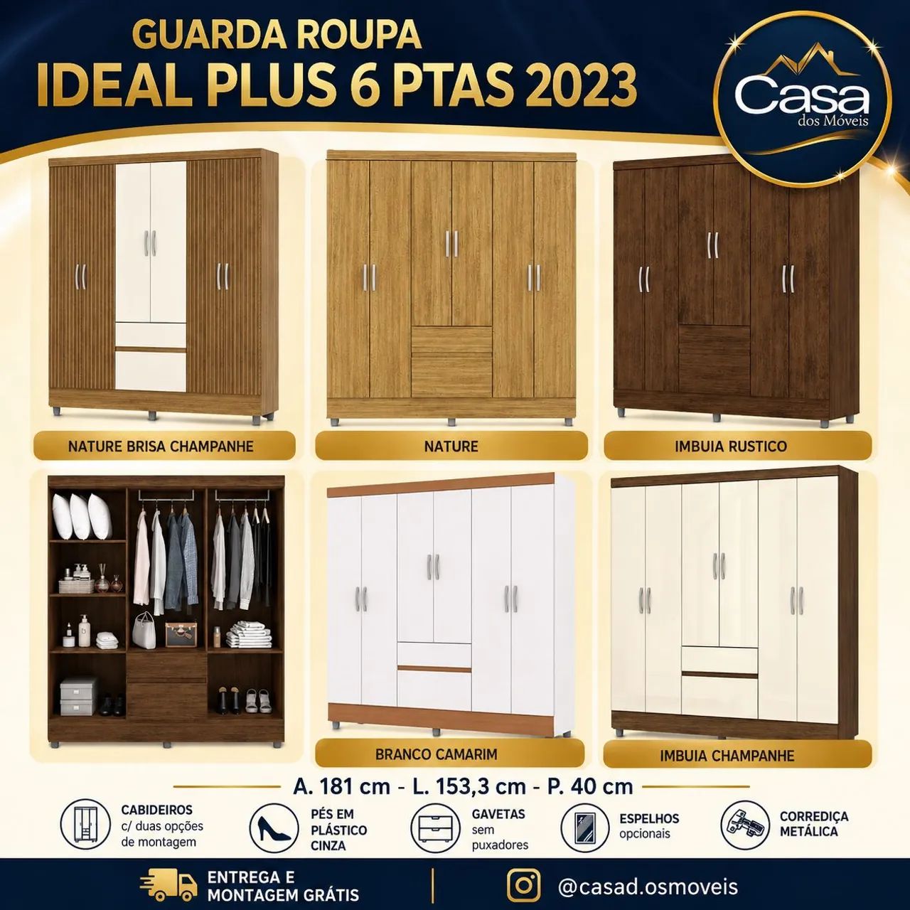 Guarda roupa Ideal plus 