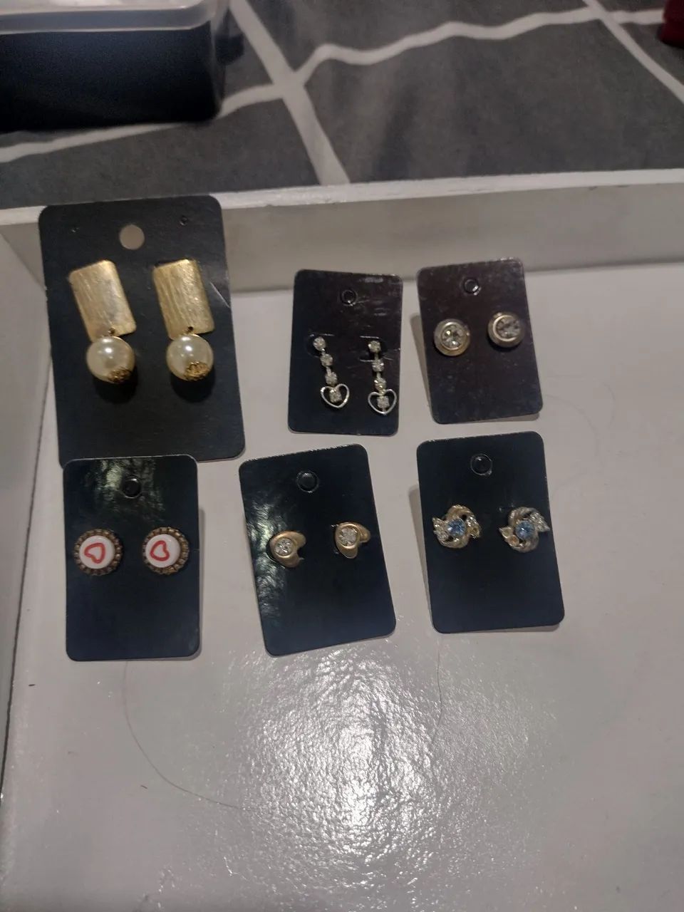 Lote de Brincos bijuterias 6 peças 