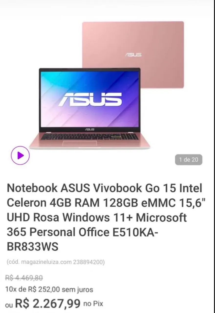 NOTEBOOK NOVO (3meses de uso) - Foto 3