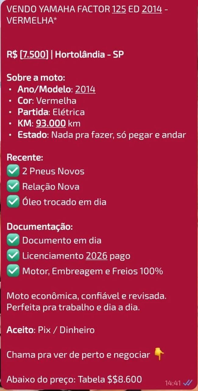Ybr 125 - 2014, Campinas sp - Foto 4
