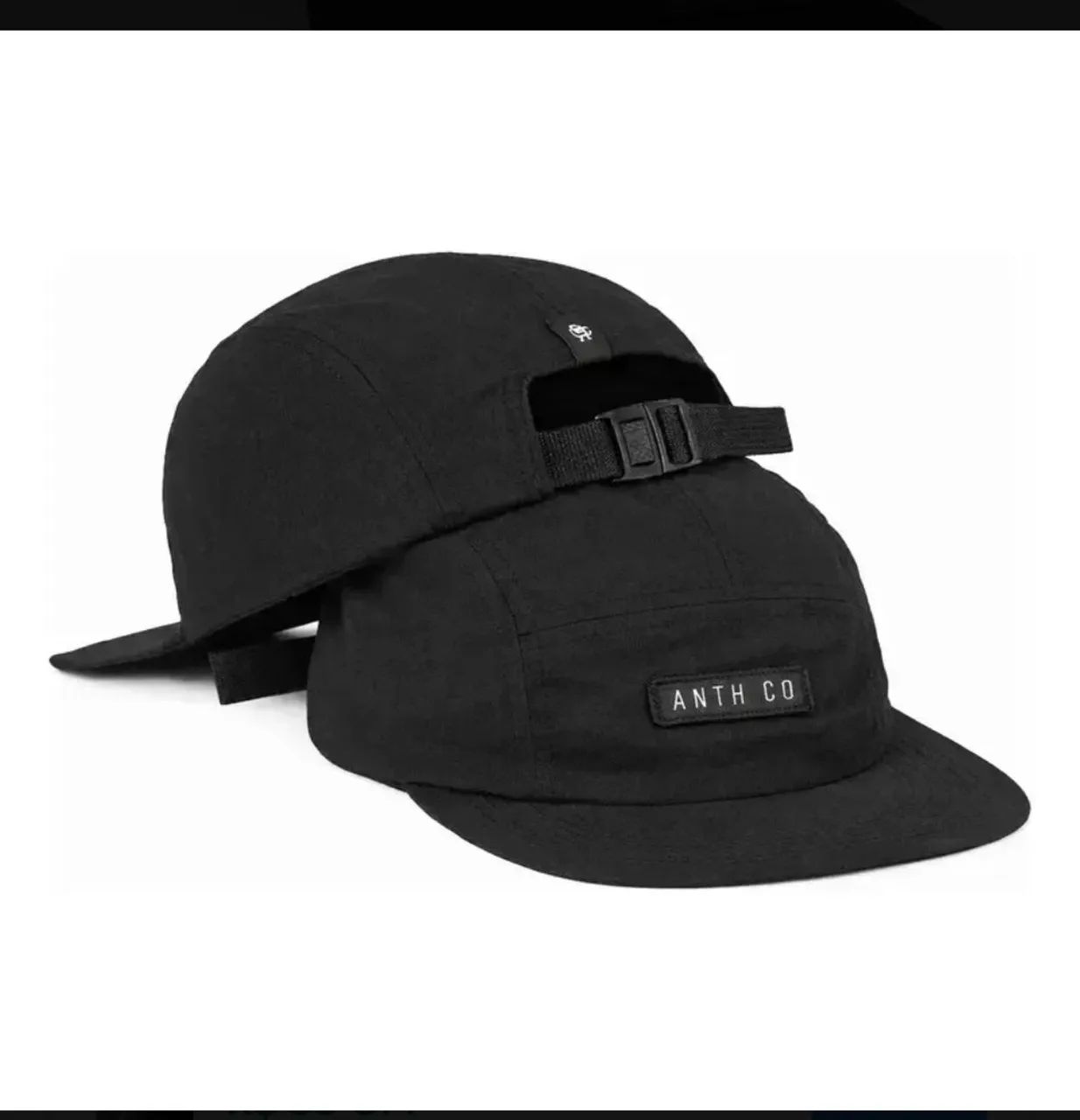 Boné Aba Reta Five Panel Evasecret Water Strapback Impermeavel Preta
