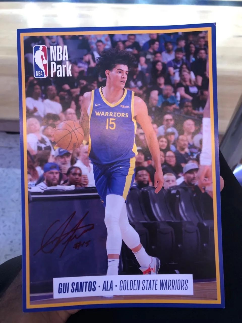 Card Assinado Gui Santos NBA