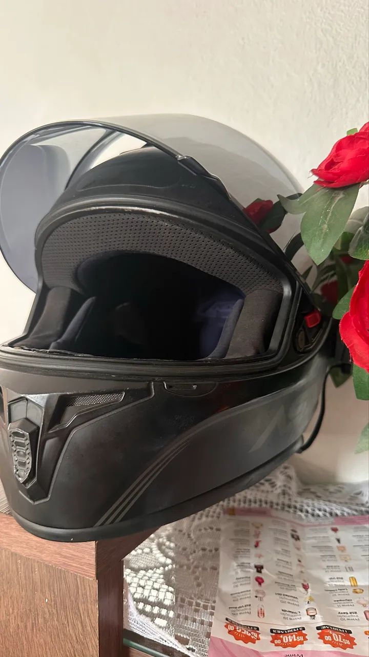 Capacete asx com intercomunicador  - Foto 2