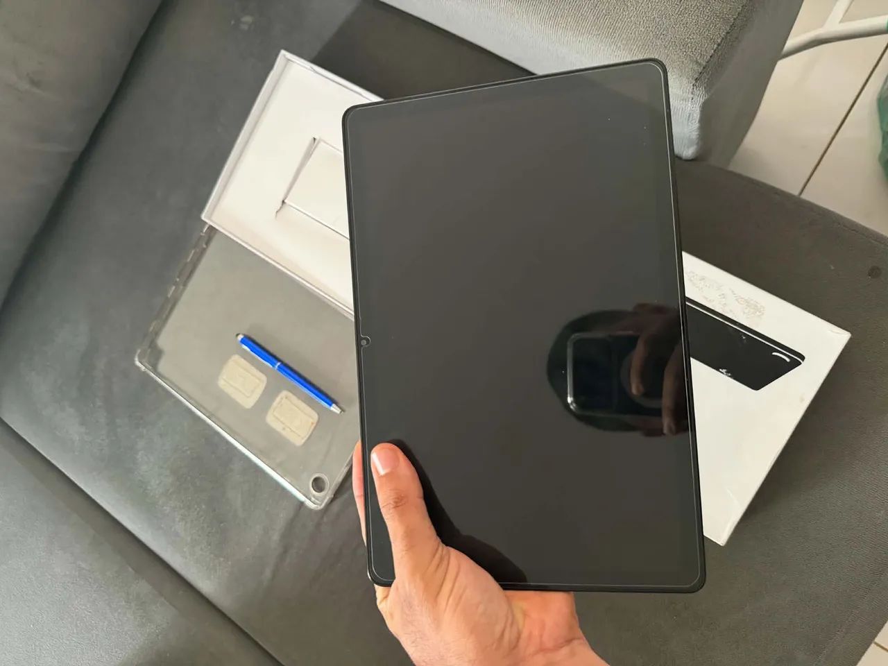 Tablet Samsung A11+ Novo (com caixa e nota) pega chip 5G - Foto 2