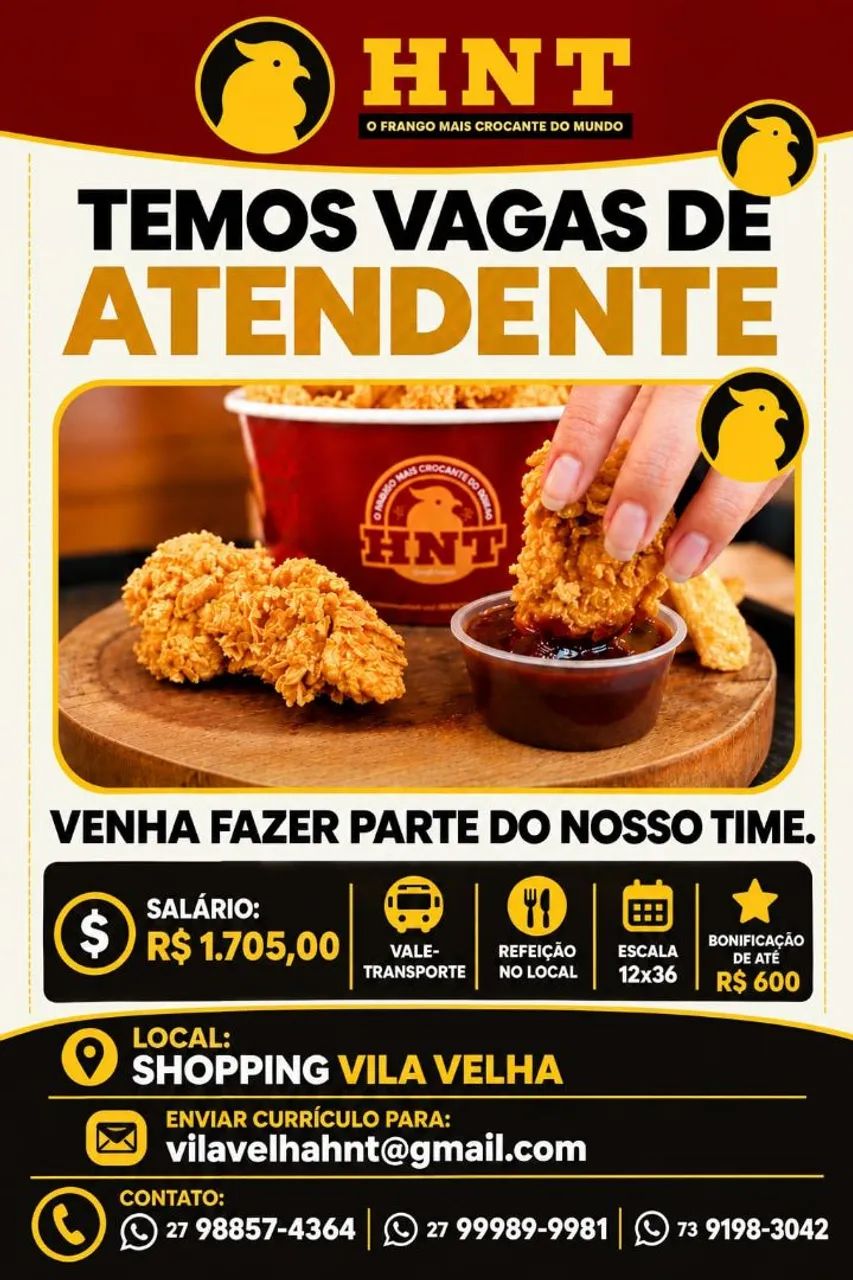 Vaga atendente