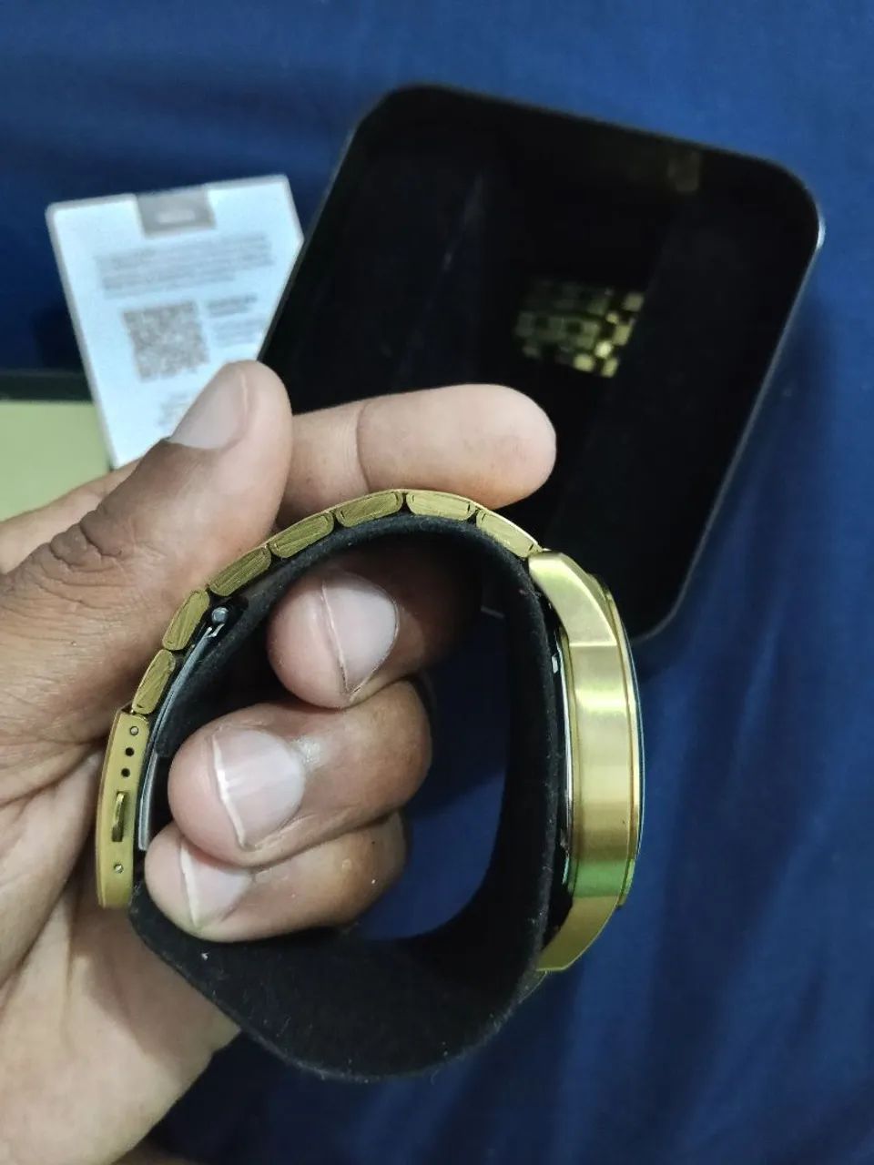 Relógio Seculus masculino dourado  - Foto 4