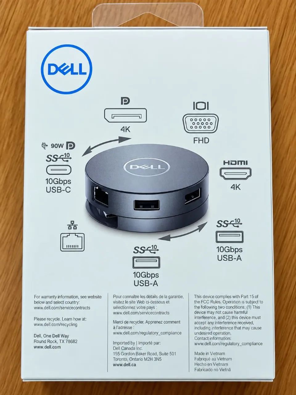 Dell DA310 Mini Dock Station USB-C 7 em 1 Original Lacrado - Foto 2