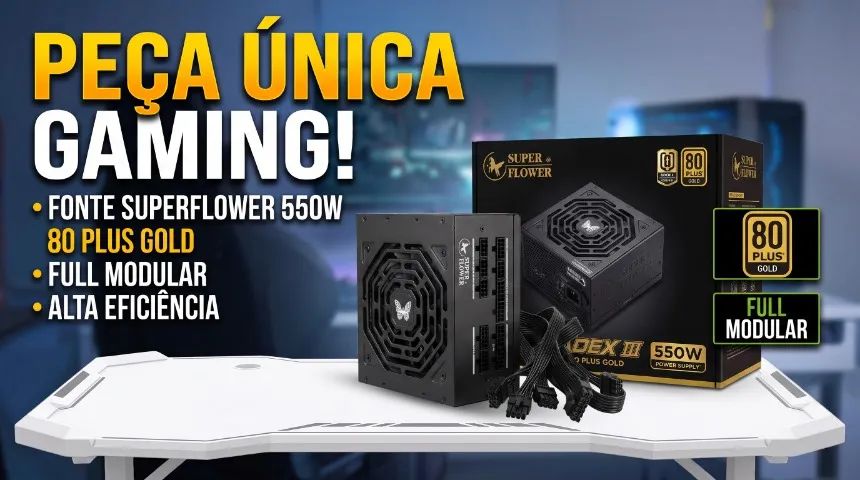 FONTE  550W 80 PLUS GOLD