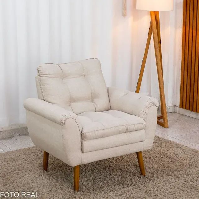 Poltrona MX Xangai  Linho   Novo! Pronta Entrega! - Foto 5