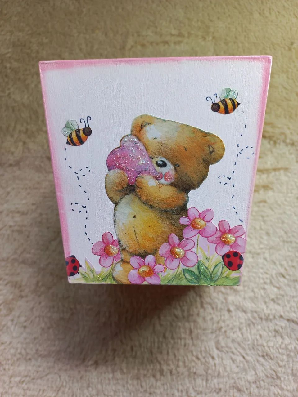 Cachepô MDF urso