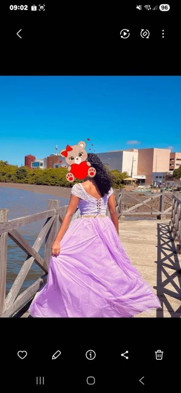 Vestido para Debutante lilás usado so uma vez  - Foto 2