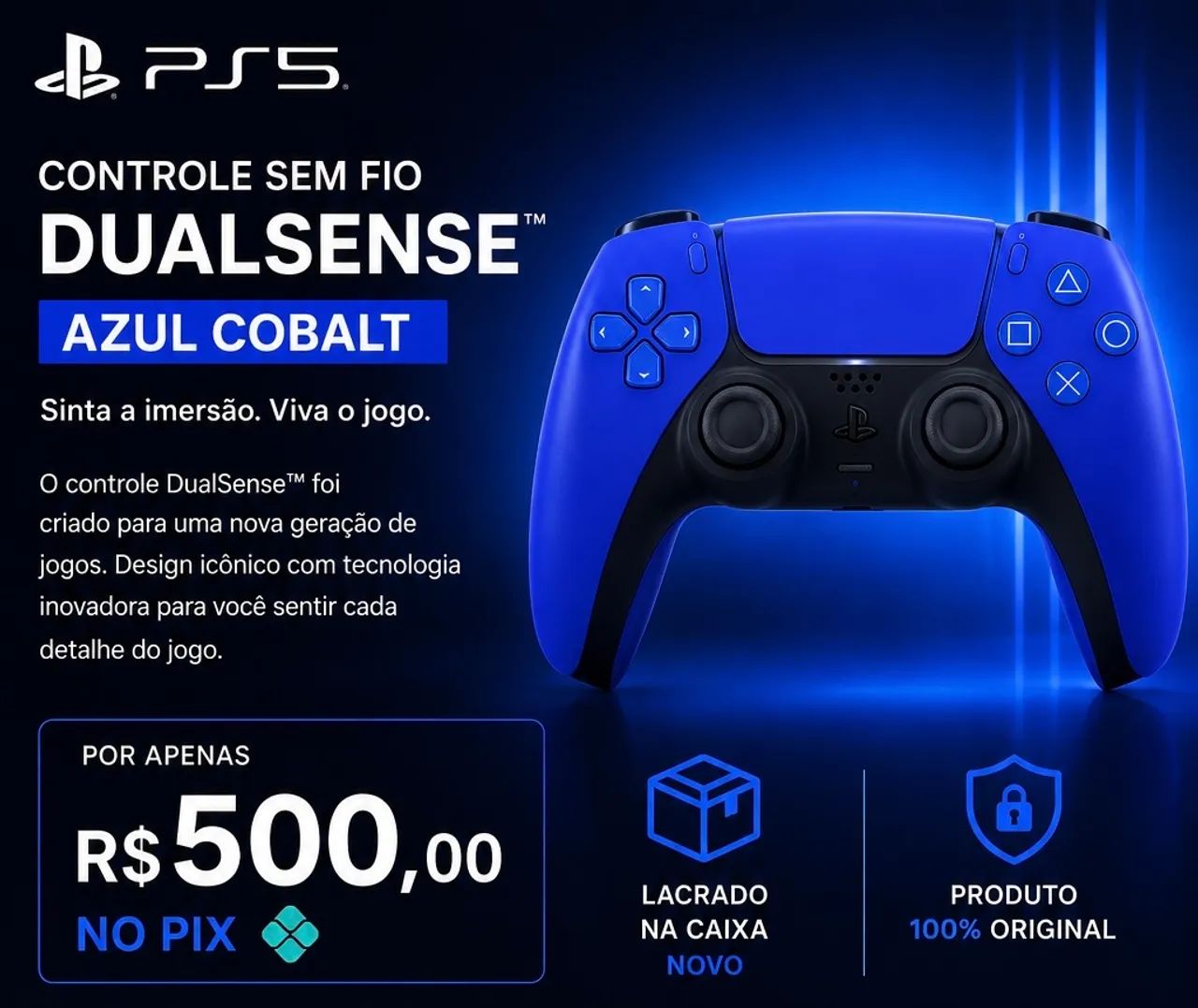 Controle Ps5 Novo