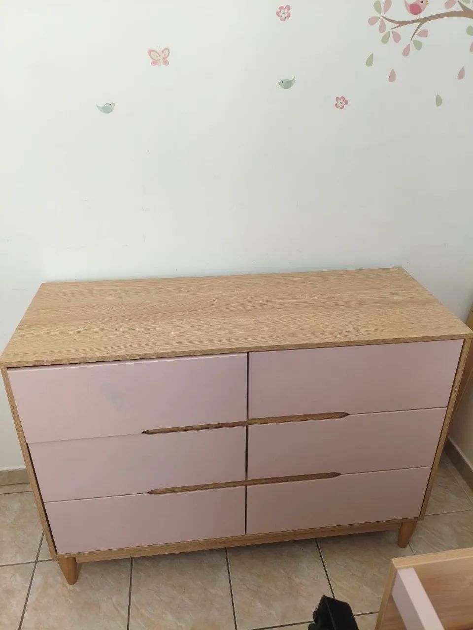 Kit quarto infantil com berço + cômoda + 3 nichos - Foto 4