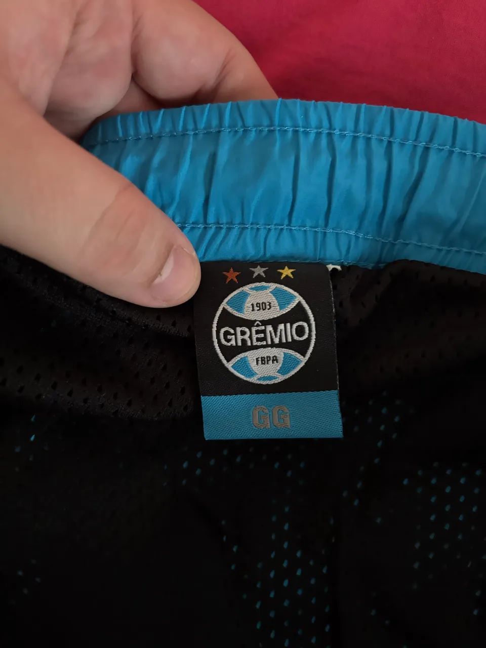Calção Oficial do Grêmio na Cor Azul-Celeste - Foto 3