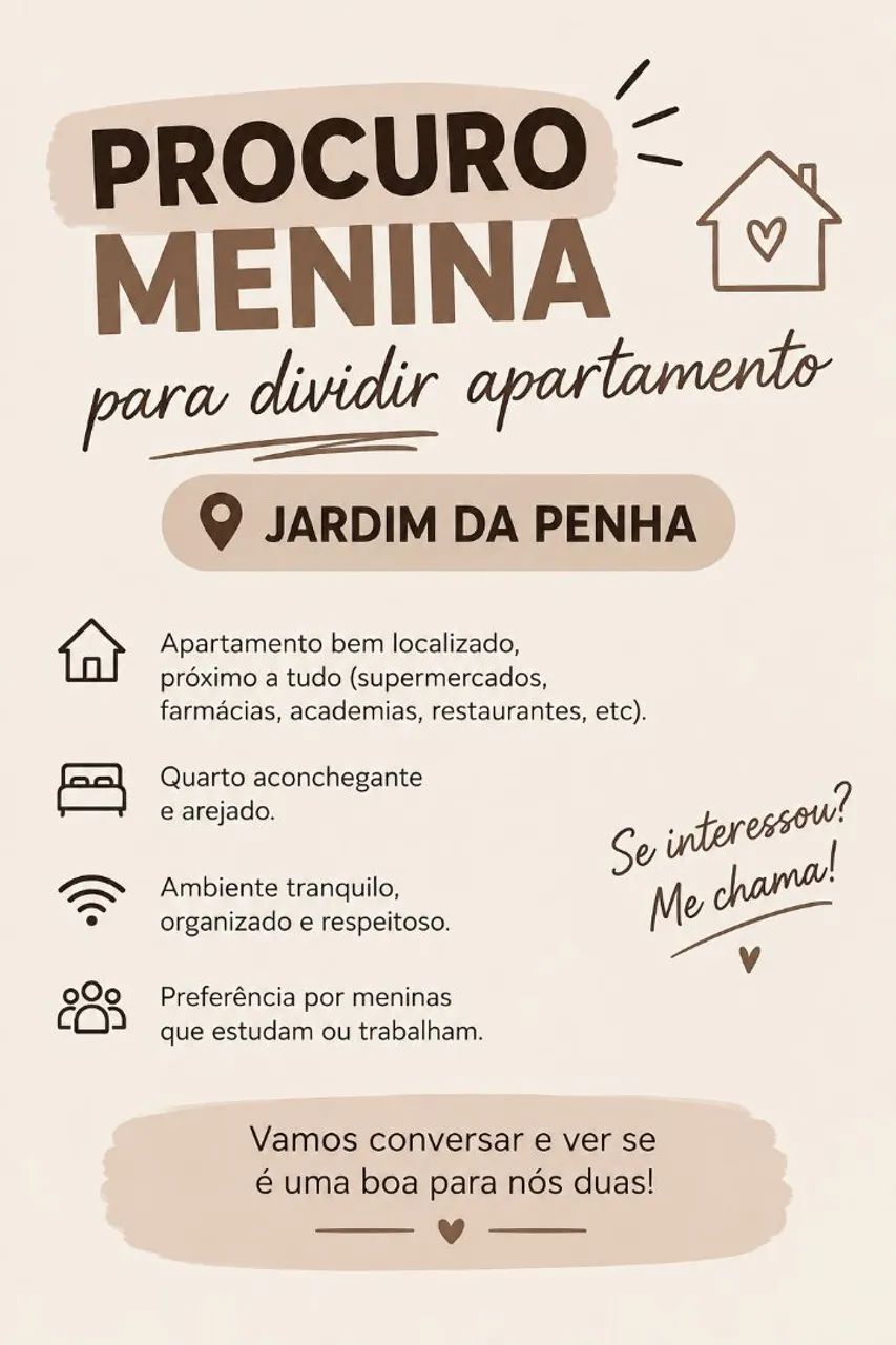 dividir apto jardim da penha 