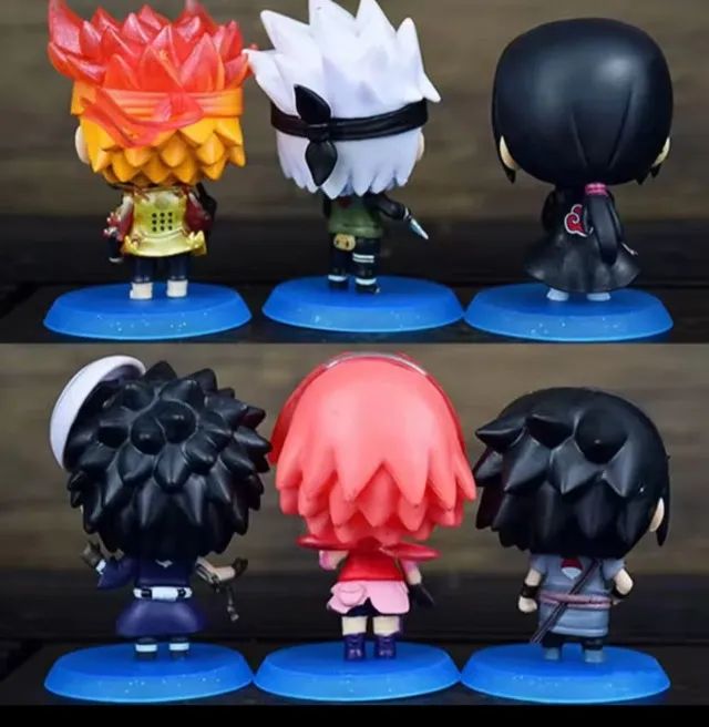 6 pçs/set Naruto Shippuden Anime figura - Foto 3